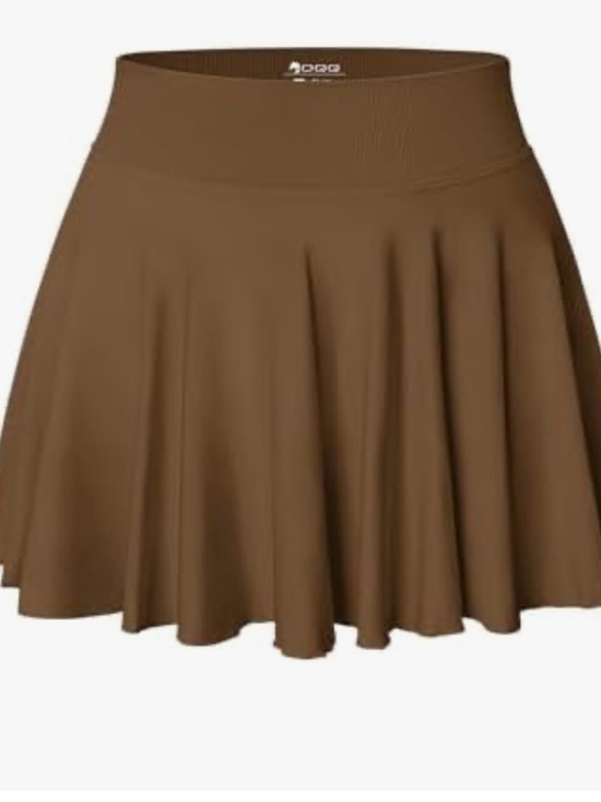 OQQ Dresses & Skirts - OQQ Yoga Coffee Brown Circle Skort